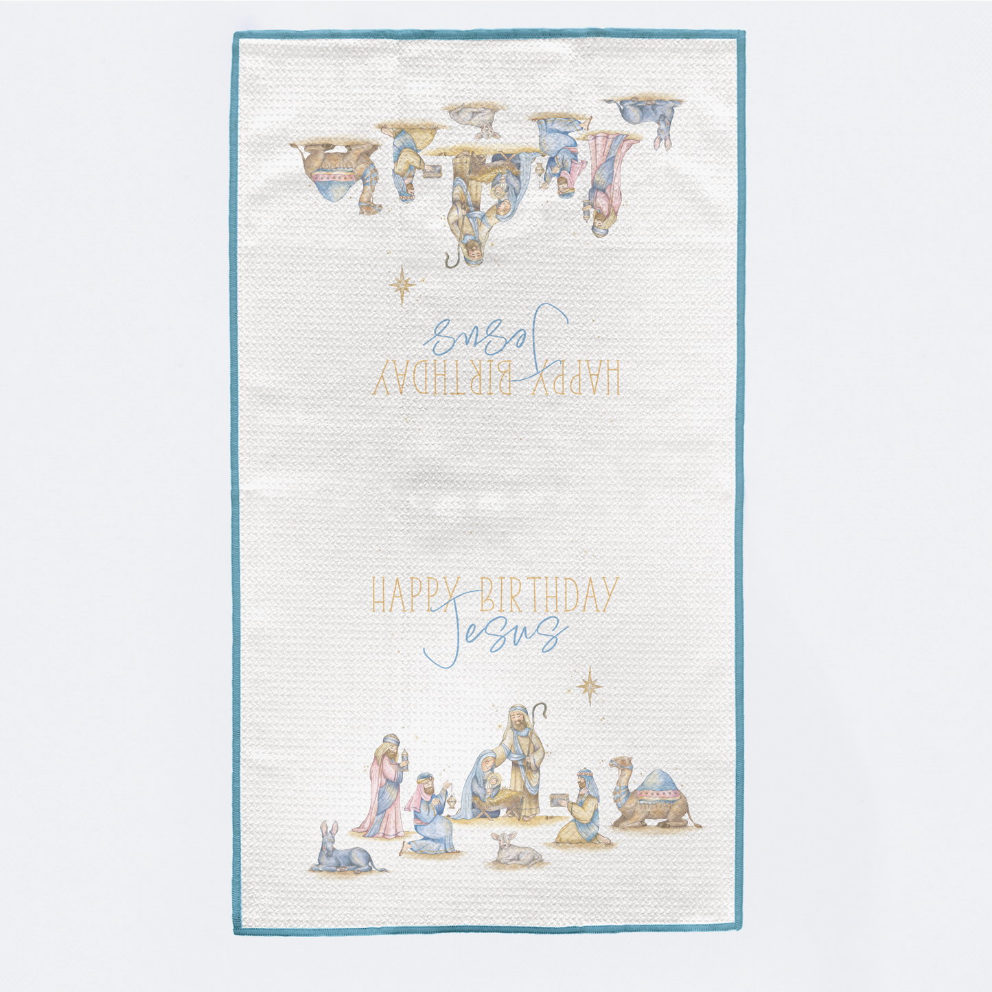 Happy Birthday Jesus Kitchen Towel-Rogue Magnolia Custom Designs