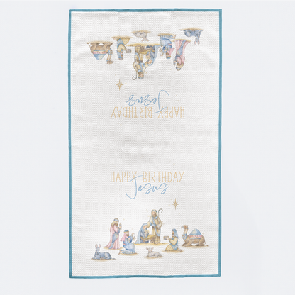 Happy Birthday Jesus Kitchen Towel-Rogue Magnolia Custom Designs