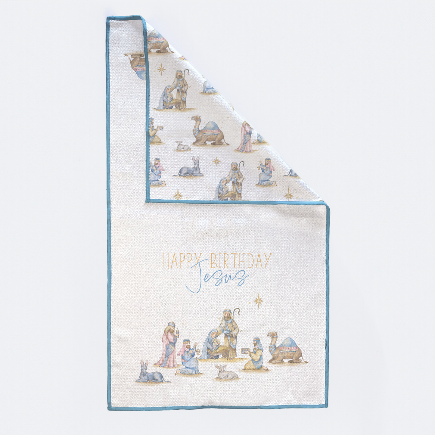 Happy Birthday Jesus Kitchen Towel-Rogue Magnolia Custom Designs