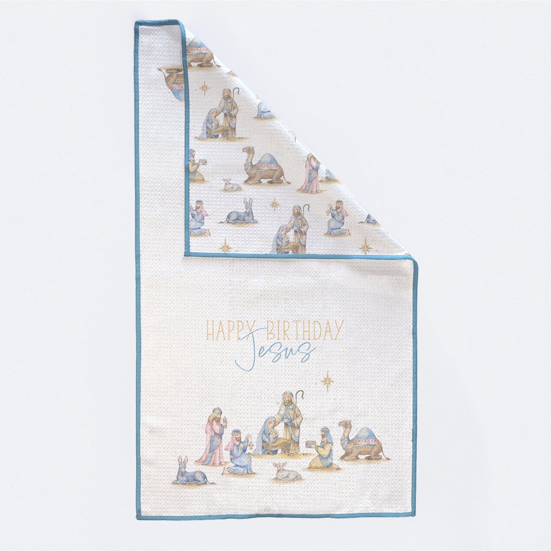 Happy Birthday Jesus Kitchen Towel-Rogue Magnolia Custom Designs
