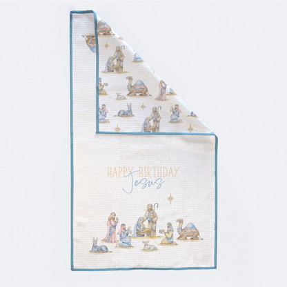 Happy Birthday Jesus Kitchen Towel-Rogue Magnolia Custom Designs