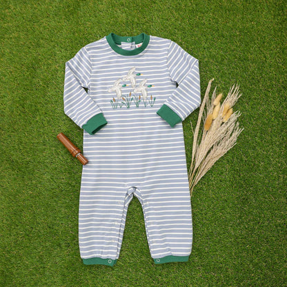 Mallard Embroidery Romper