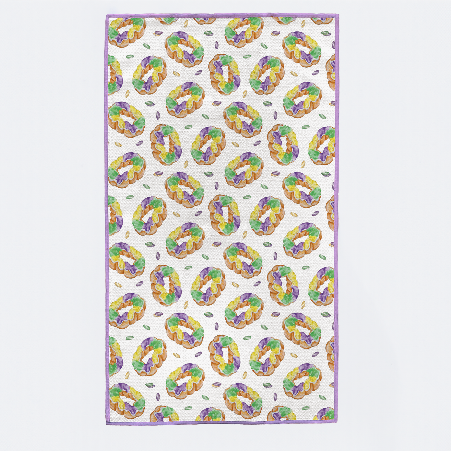 King Cake Kitchen Towel-Rogue Magnolia Custom Designs