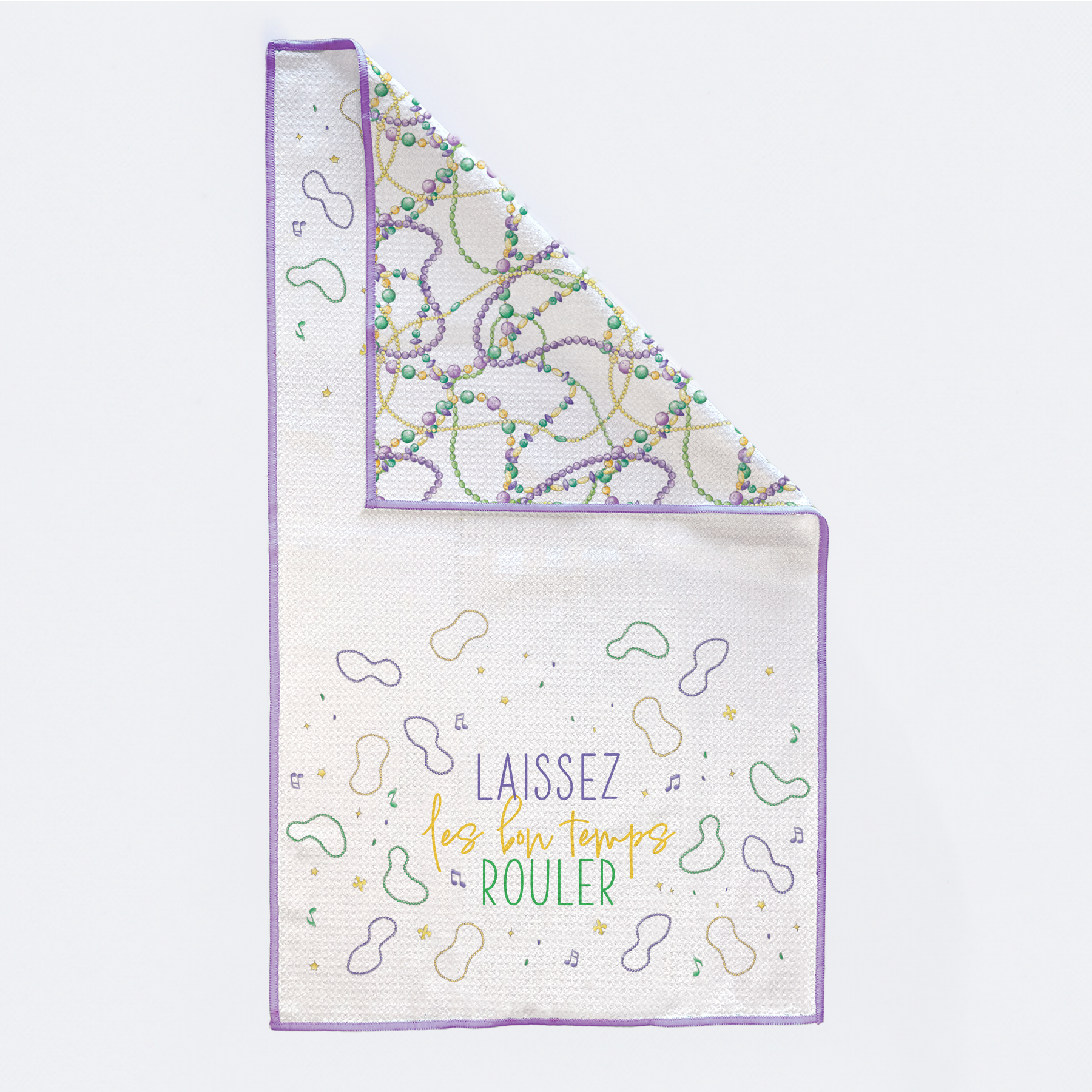 Laissez Les Bon Temps Rouler Kitchen Towel-Rogue Magnolia Custom Designs