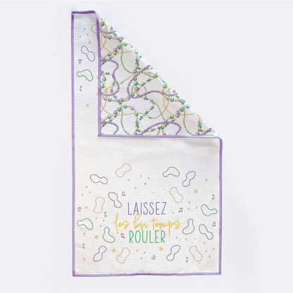 Laissez Les Bon Temps Rouler Kitchen Towel-Rogue Magnolia Custom Designs