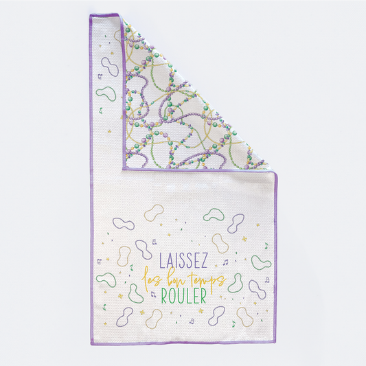 Laissez Les Bon Temps Rouler Kitchen Towel-Rogue Magnolia Custom Designs