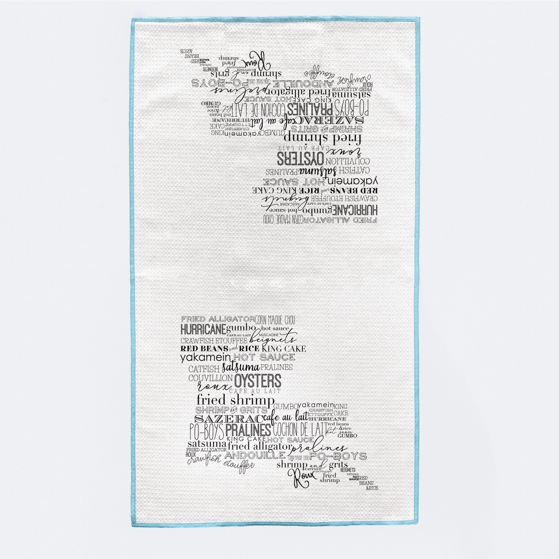 Louisiana Foodie Kitchen Towel-Rogue Magnolia Custom Designs
