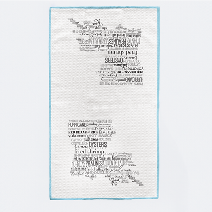 Louisiana Foodie Kitchen Towel-Rogue Magnolia Custom Designs