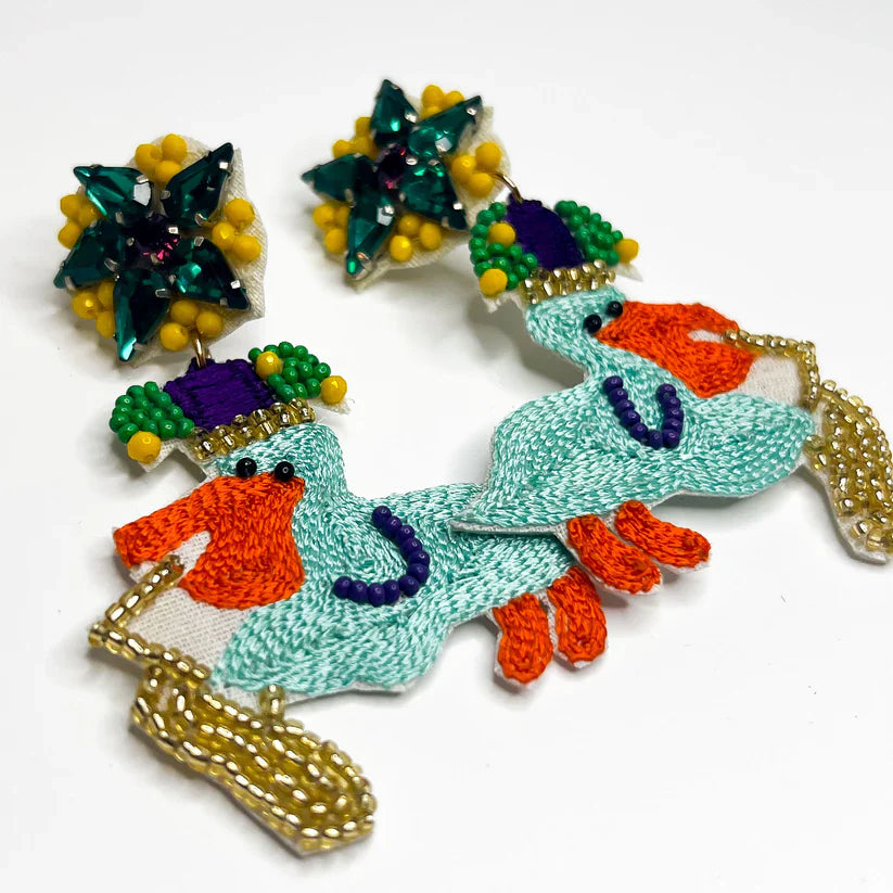 Mardi Gras Pelicans