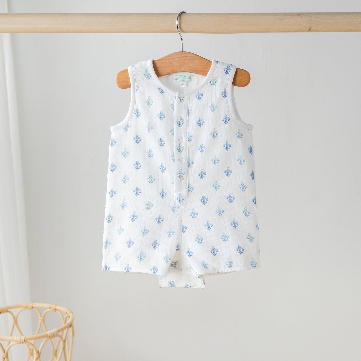 Fleur De Bleu Organic Muslin Shortall-Rogue Magnolia Custom Designs