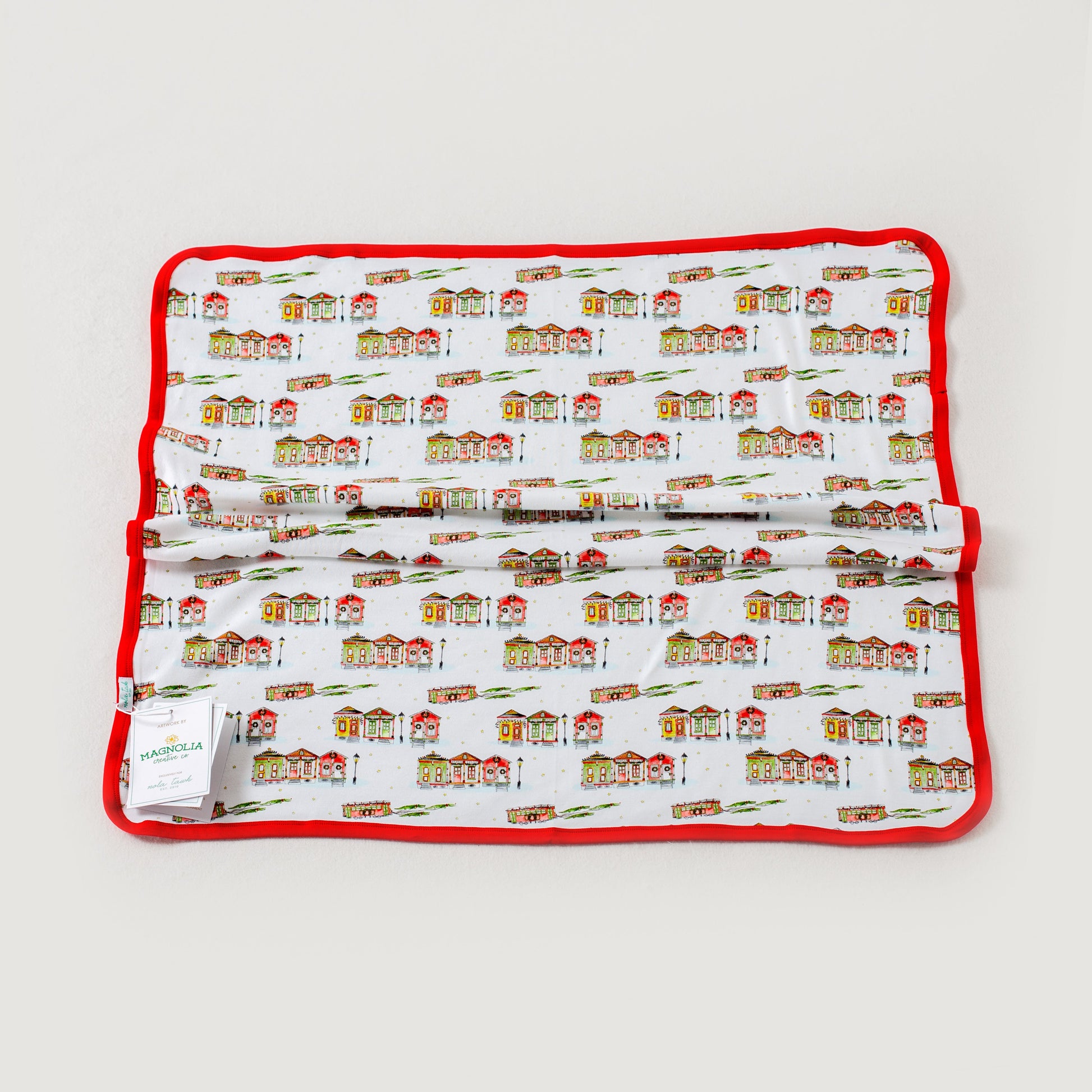 Bayou Wonderland Organic Cotton Christmas Baby Blanket-Rogue Magnolia Custom Designs