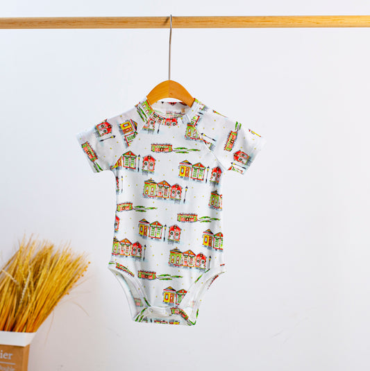 Bayou Wonderland Organic Cotton Christmas Onesie-Rogue Magnolia Custom Designs