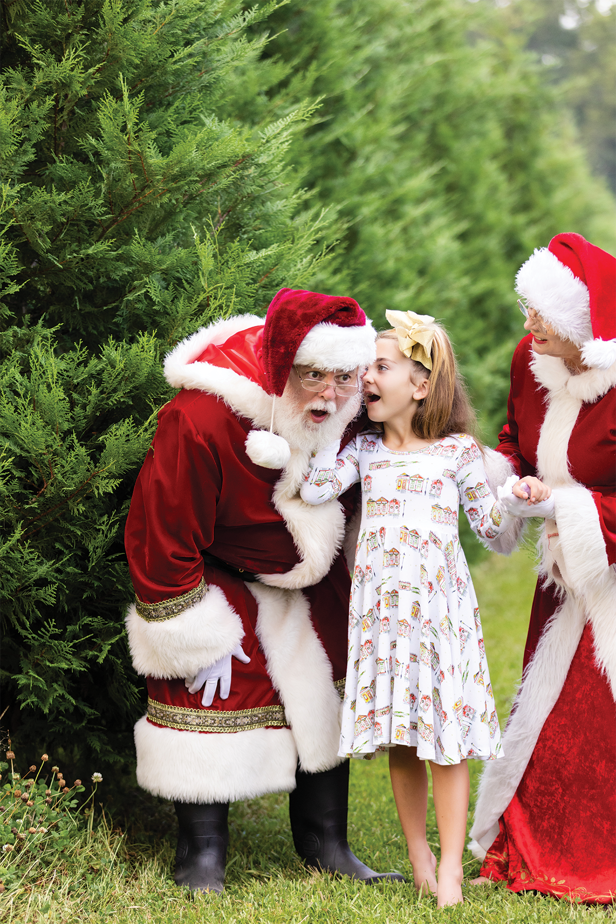 Bayou Wonderland Organic Cotton Christmas Dress for Kids-Rogue Magnolia Custom Designs