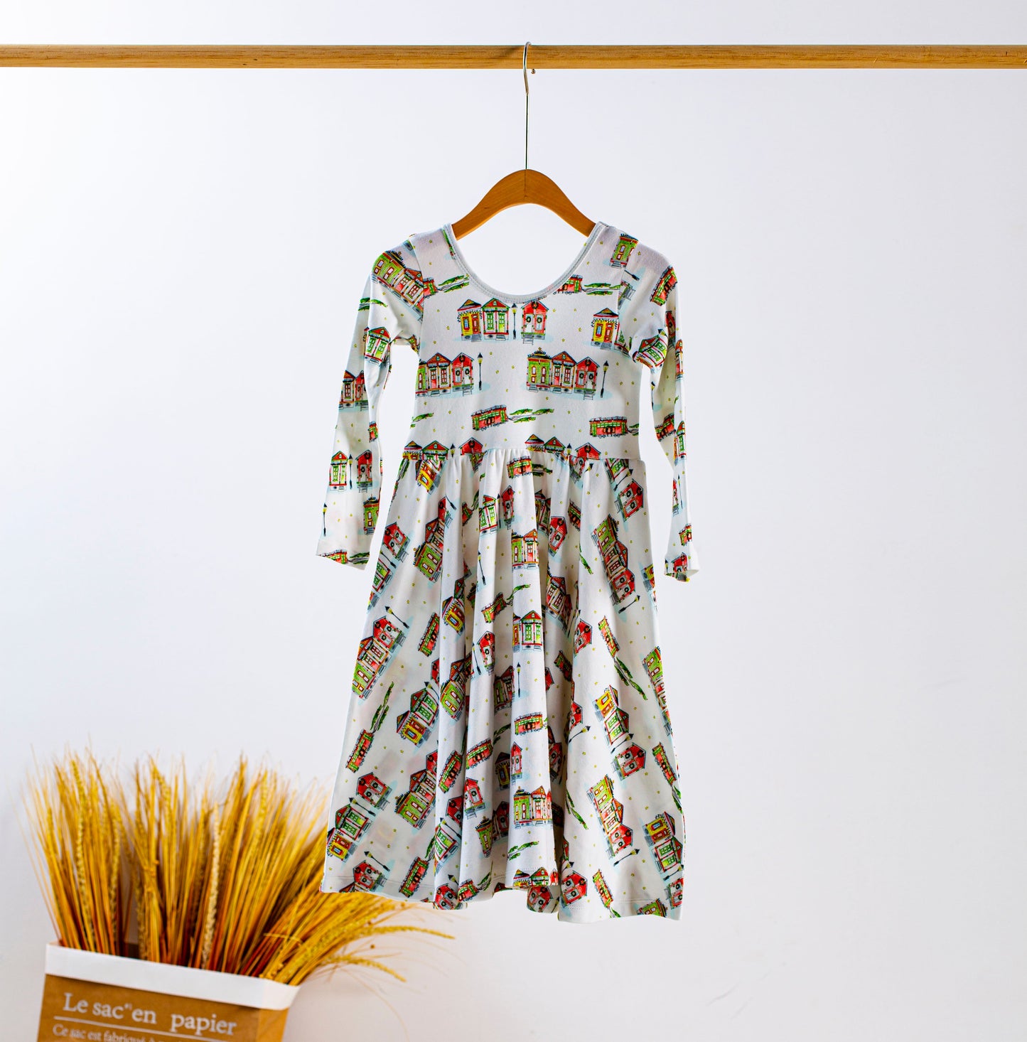 Bayou Wonderland Organic Cotton Christmas Dress for Kids-Rogue Magnolia Custom Designs