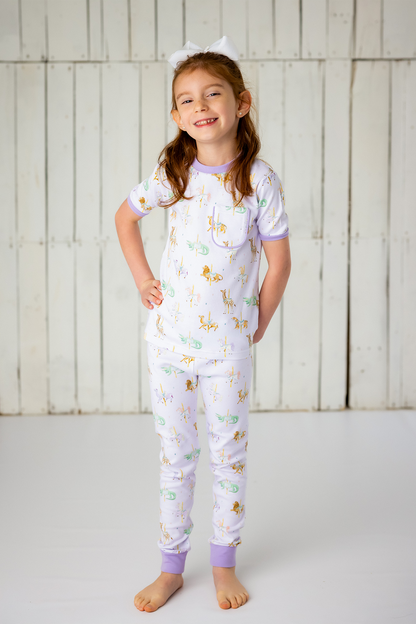 Round & Round We Go Organic Cotton Pajamas-Rogue Magnolia Custom Designs
