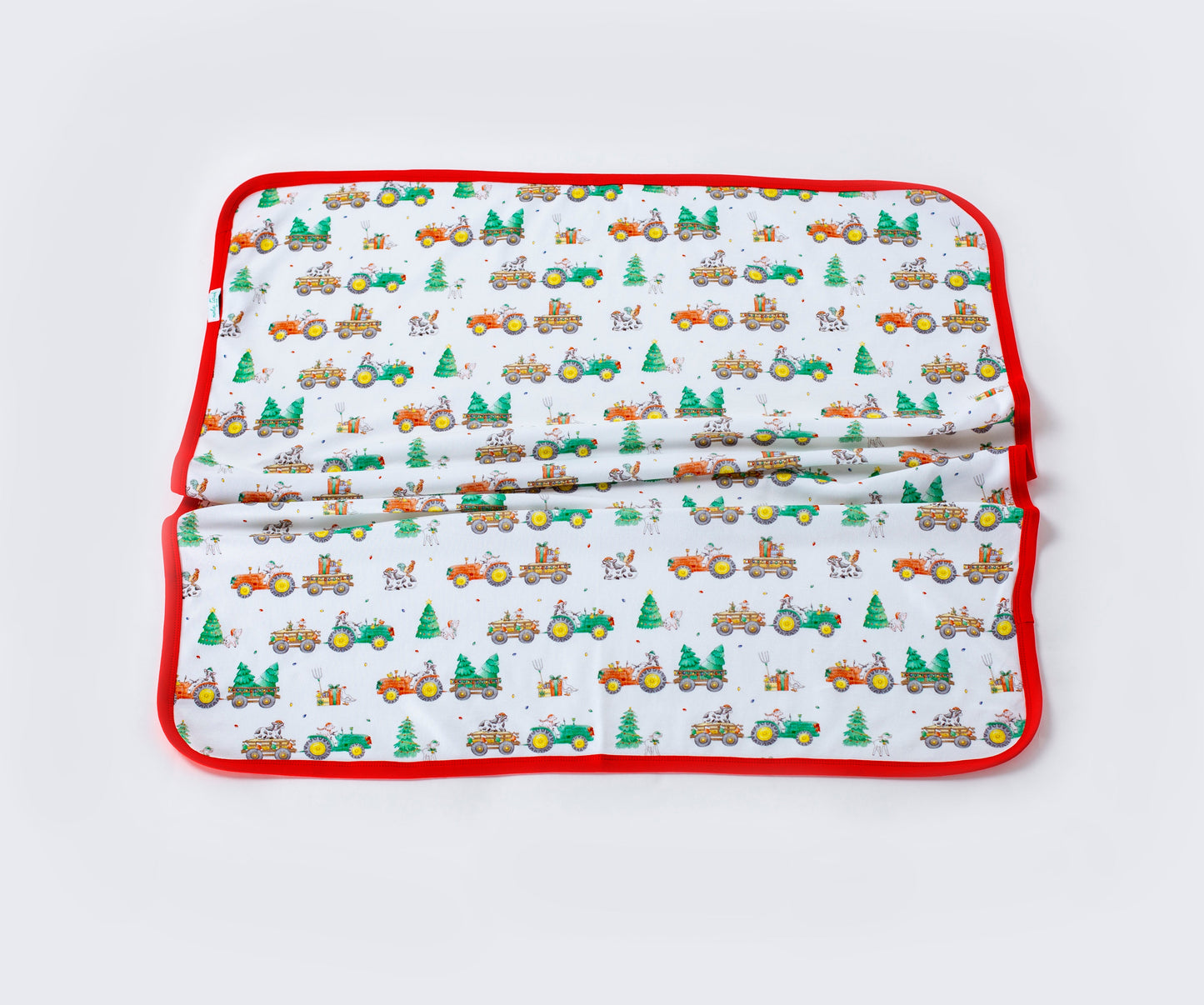 Moo-y Christmas Organic Cotton Christmas Baby Blanket-Rogue Magnolia Custom Designs