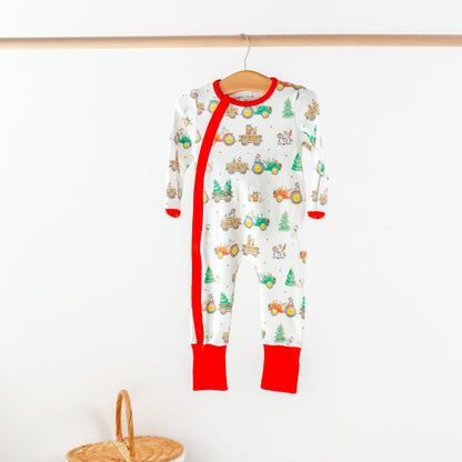 Moo-y Christmas Organic Cotton Christmas Kids Pajamas-Rogue Magnolia Custom Designs
