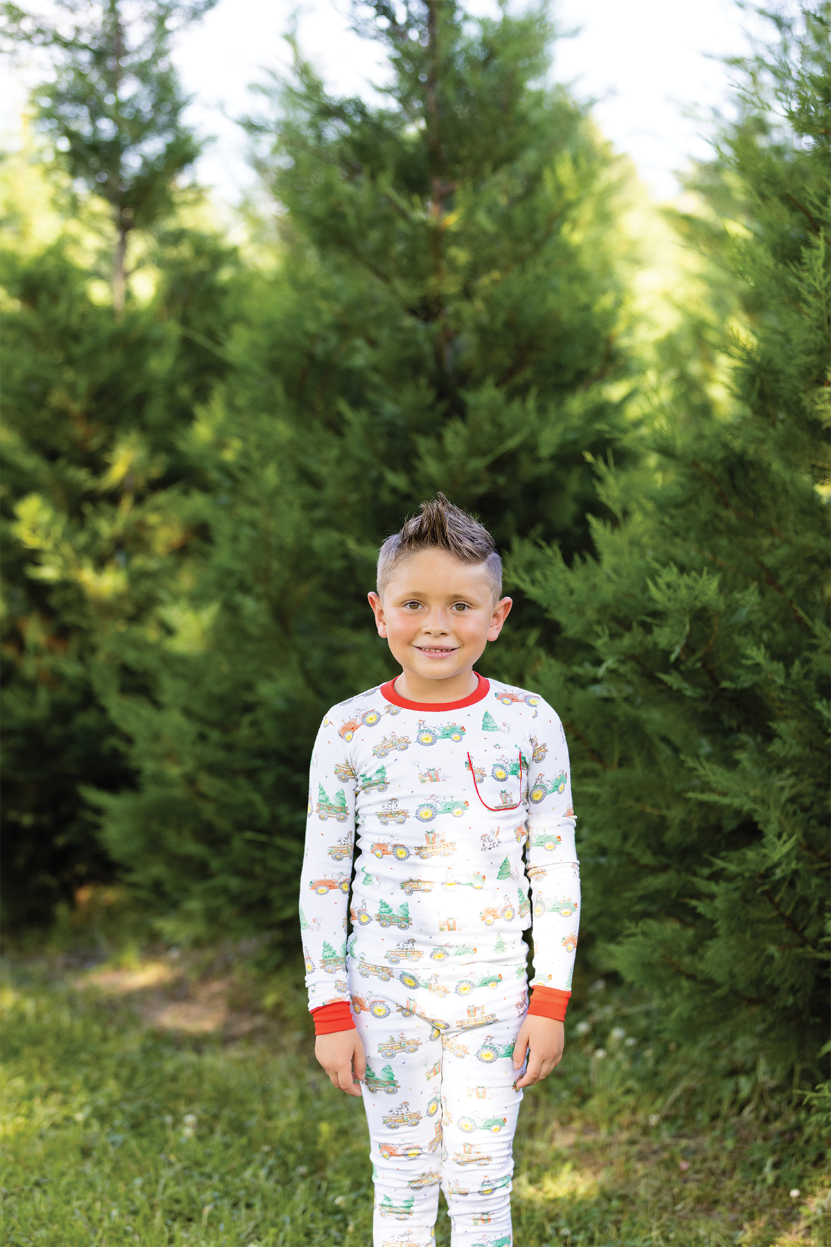 Moo-y Christmas Organic Cotton Christmas Kids Pajamas-Rogue Magnolia Custom Designs