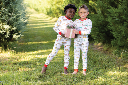 Moo-y Christmas Organic Cotton Christmas Kids Pajamas-Rogue Magnolia Custom Designs