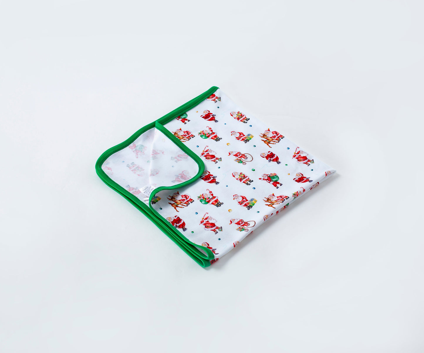 Santa Claus is Coming to Town Organic Cotton Christmas Baby Blanket-Rogue Magnolia Custom Designs