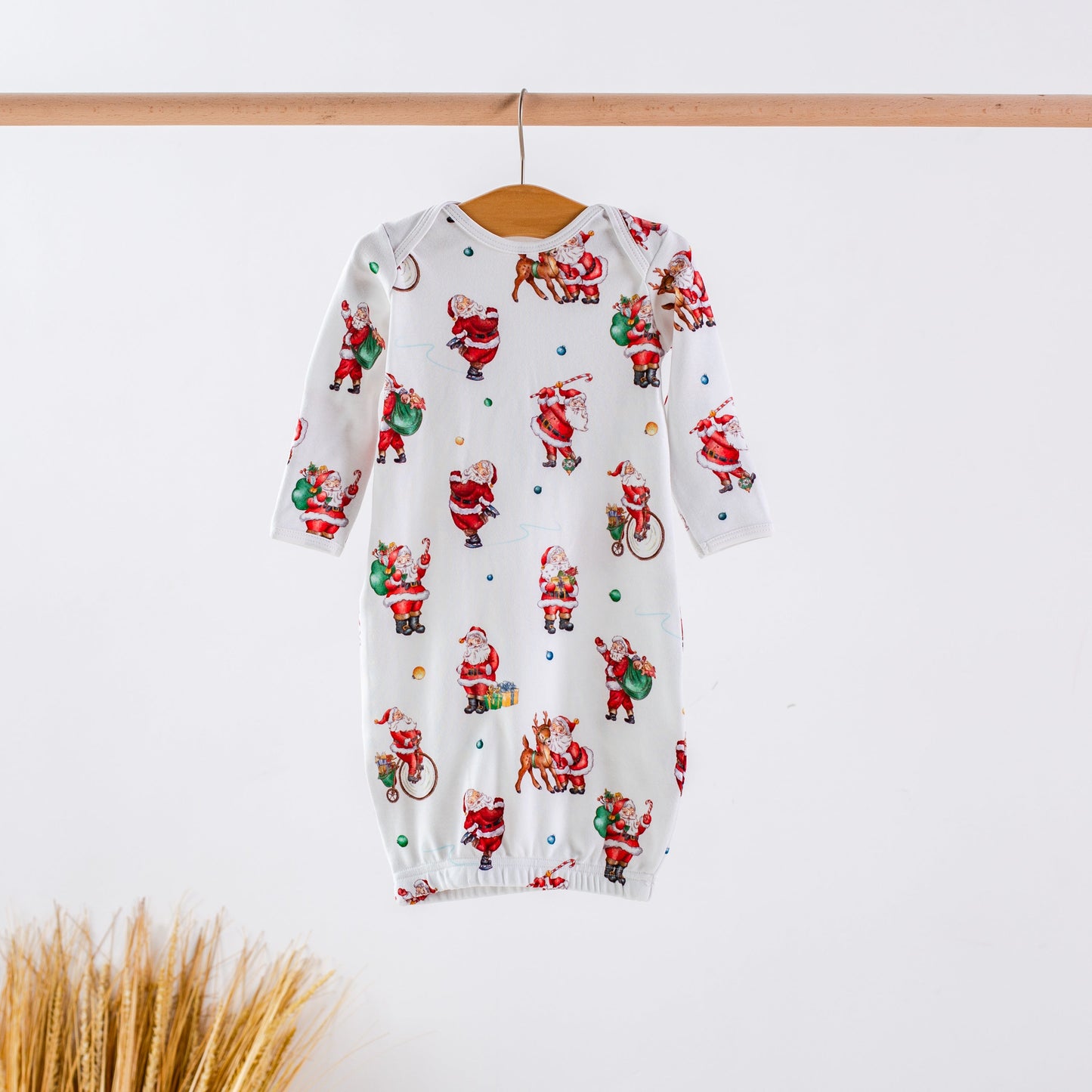Santa Claus is Coming to Town Organic Cotton Christmas Kids Pajamas-Rogue Magnolia Custom Designs