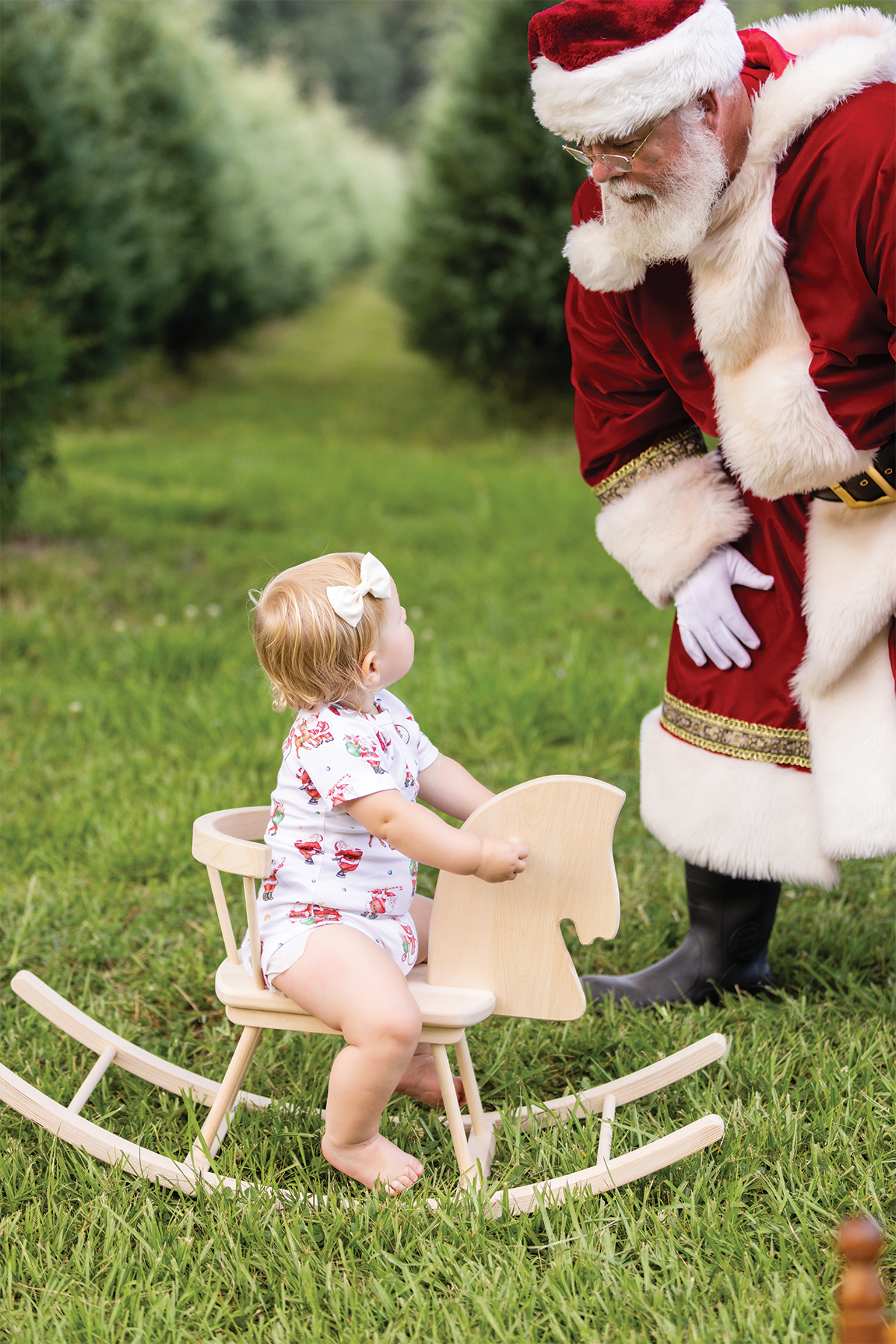 Santa Claus is Coming to Town Organic Cotton Christmas Onesie-Rogue Magnolia Custom Designs