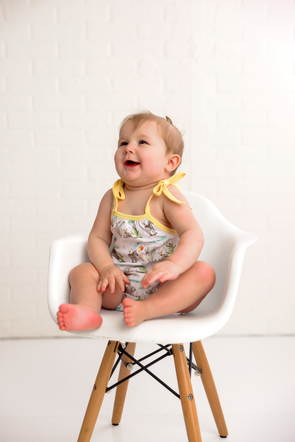 And They All Asked for You Organic Cotton Shoulder-Tie Onesie-Rogue Magnolia Custom Designs