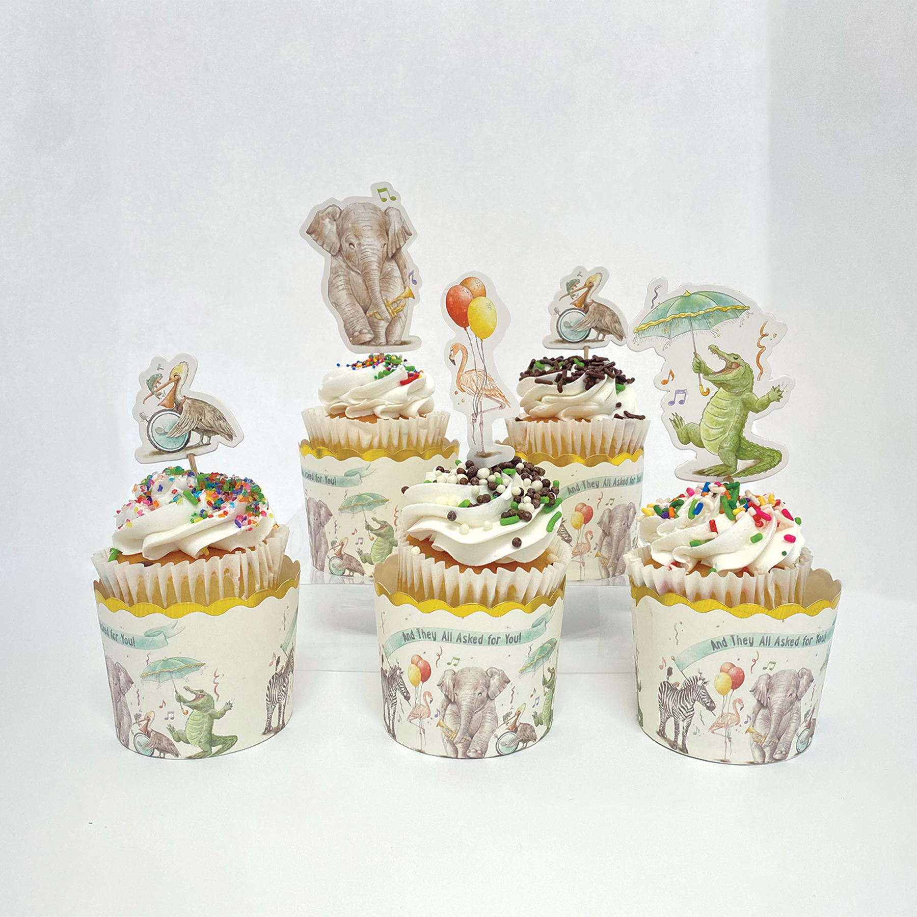 And They All Asked for You Cupcake Decorations Set-Rogue Magnolia Custom Designs
