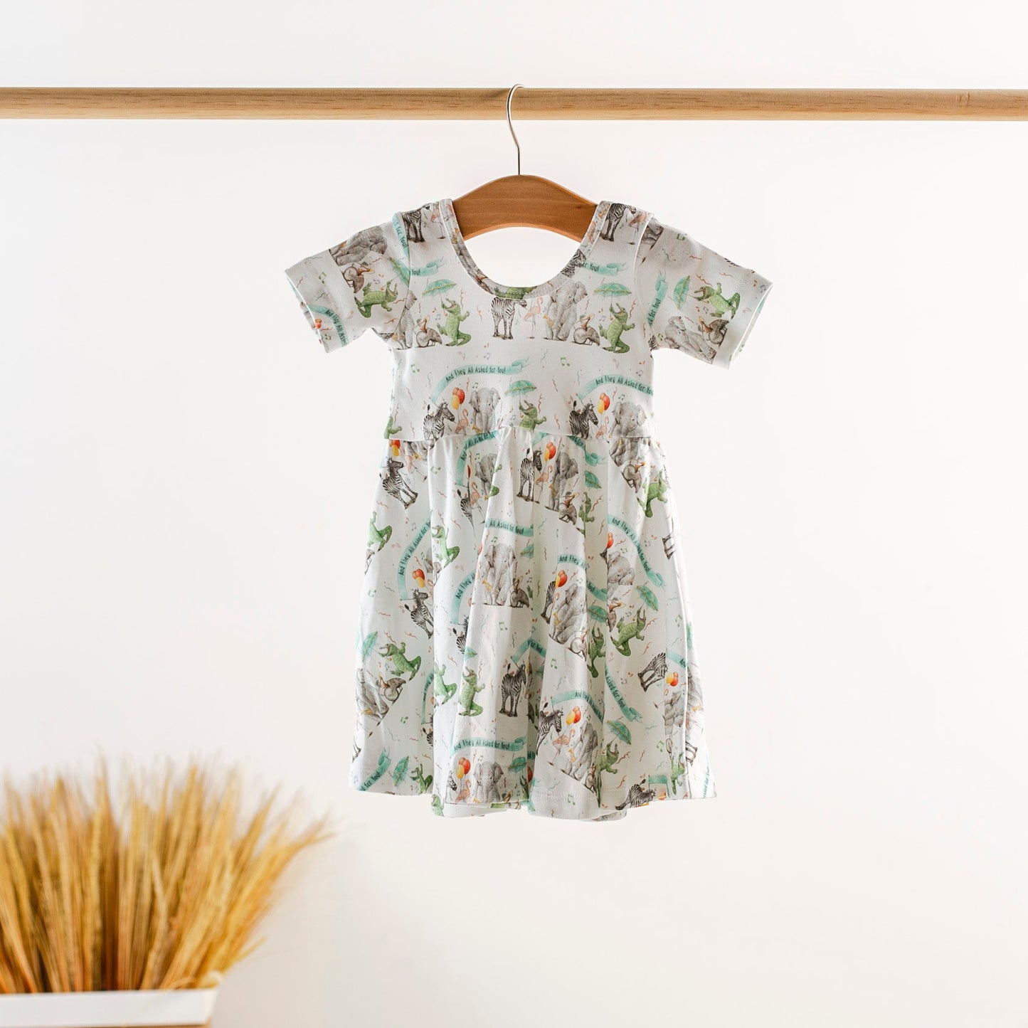 And They All Asked for You Organic Cotton Dress for Kids-Rogue Magnolia Custom Designs