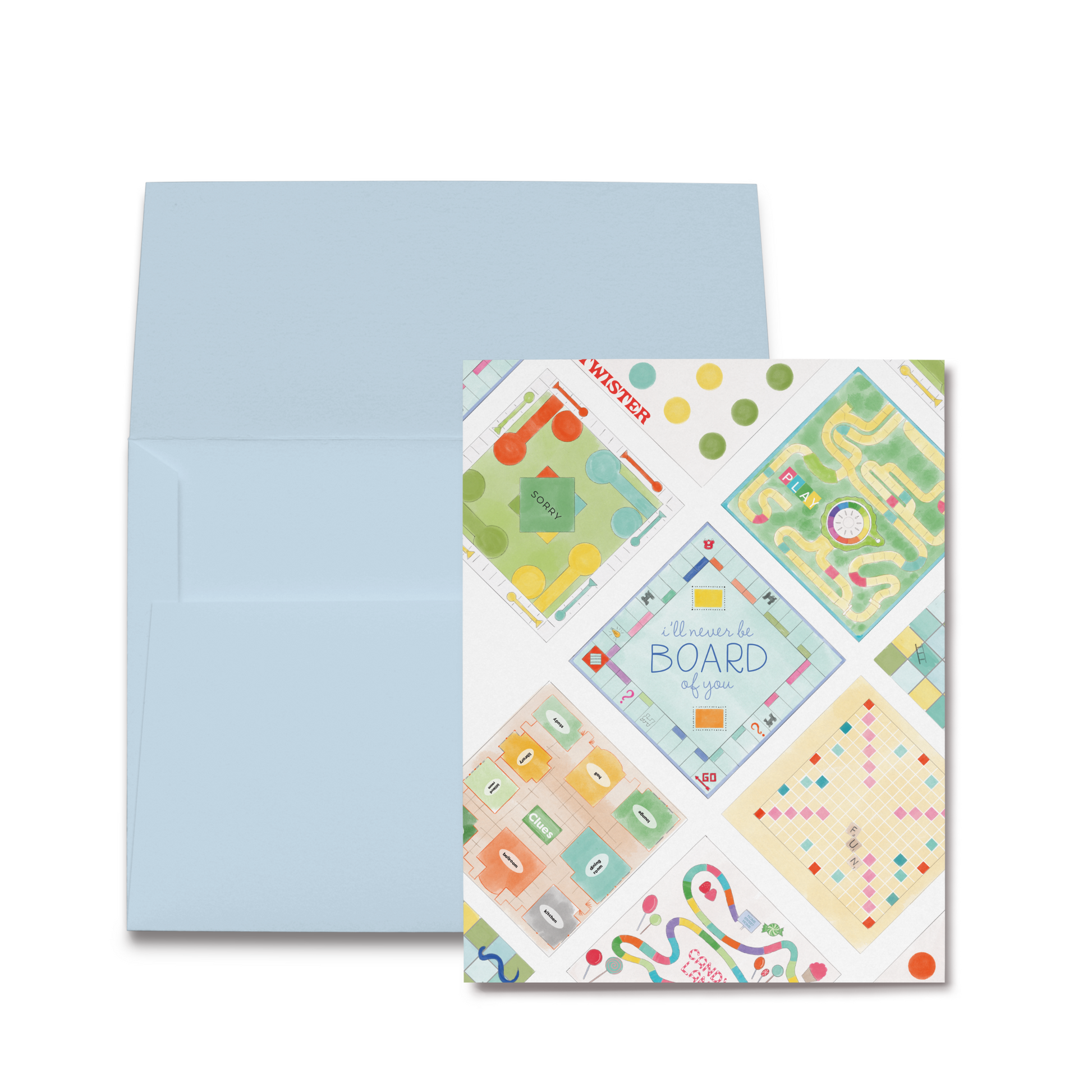Never Board of You Folded Greeting Card-Rogue Magnolia Custom Designs