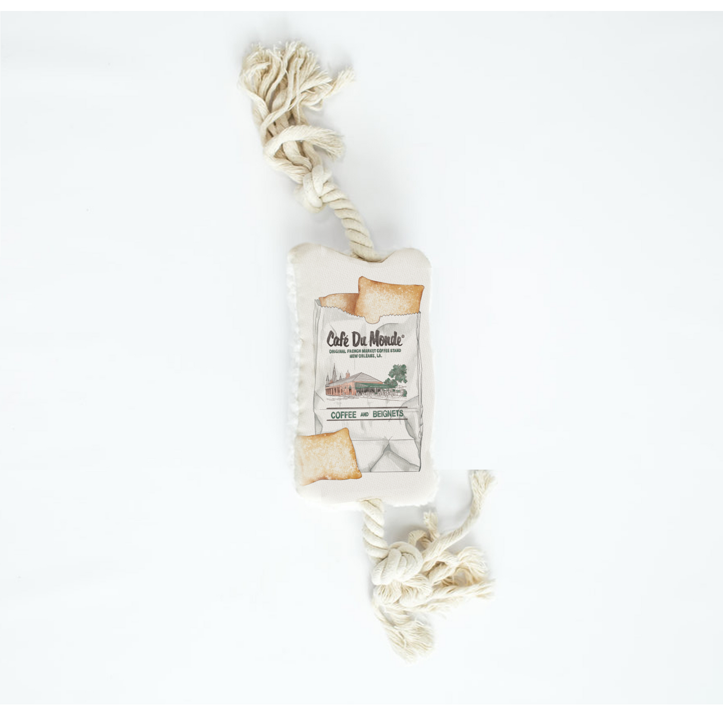 Cafe Du Monde Dog Rope Toy-Rogue Magnolia Custom Designs