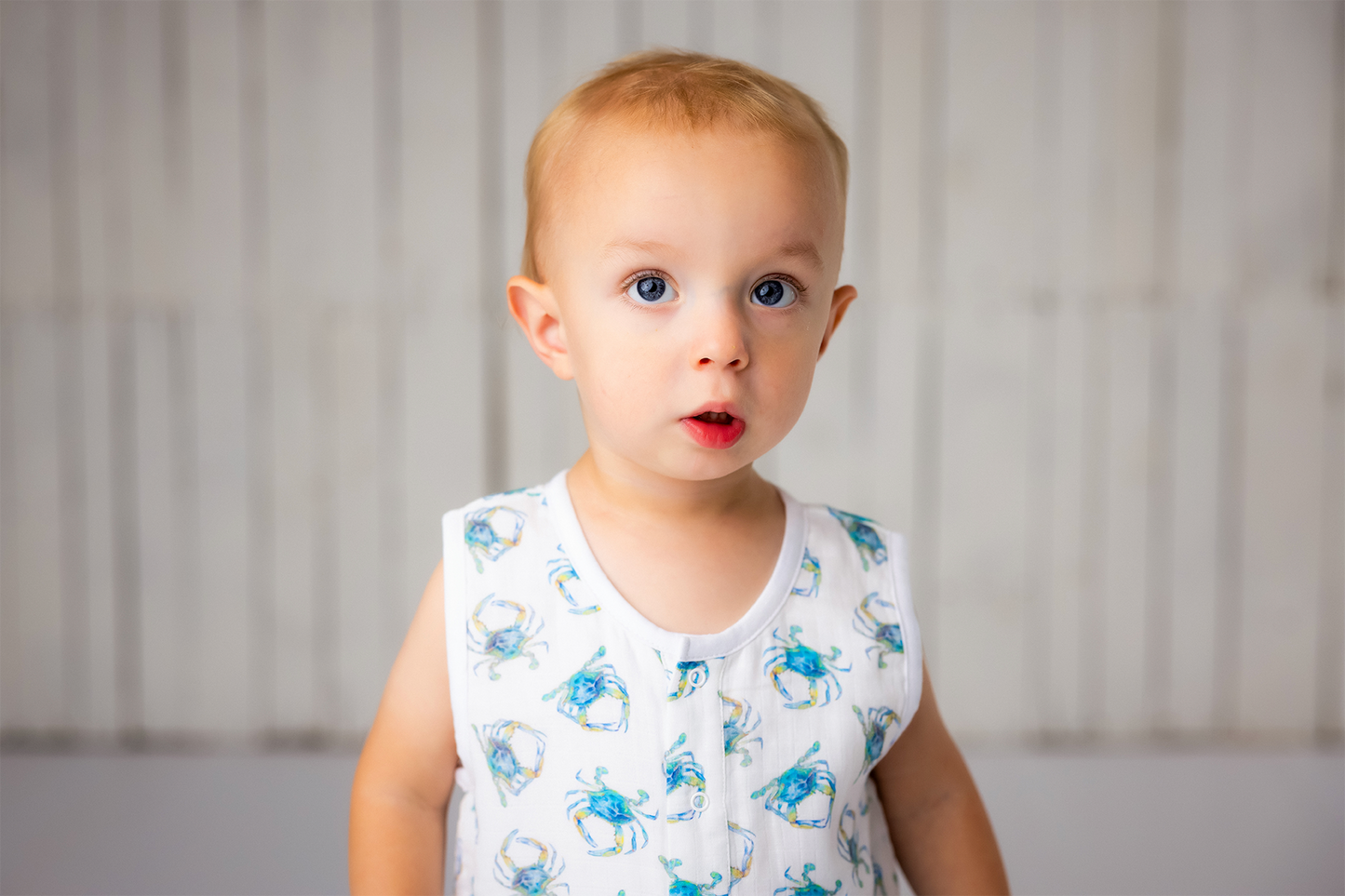 Catching Crabs Organic Muslin Shortalls-Rogue Magnolia Custom Designs