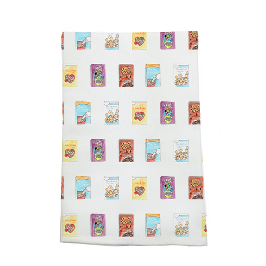 Cereal-sly Delicious Organic Cotton Kitchen Towel-Rogue Magnolia Custom Designs