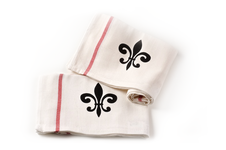 Fleur De Lis Cotton Kitchen Towels-Rogue Magnolia Custom Designs