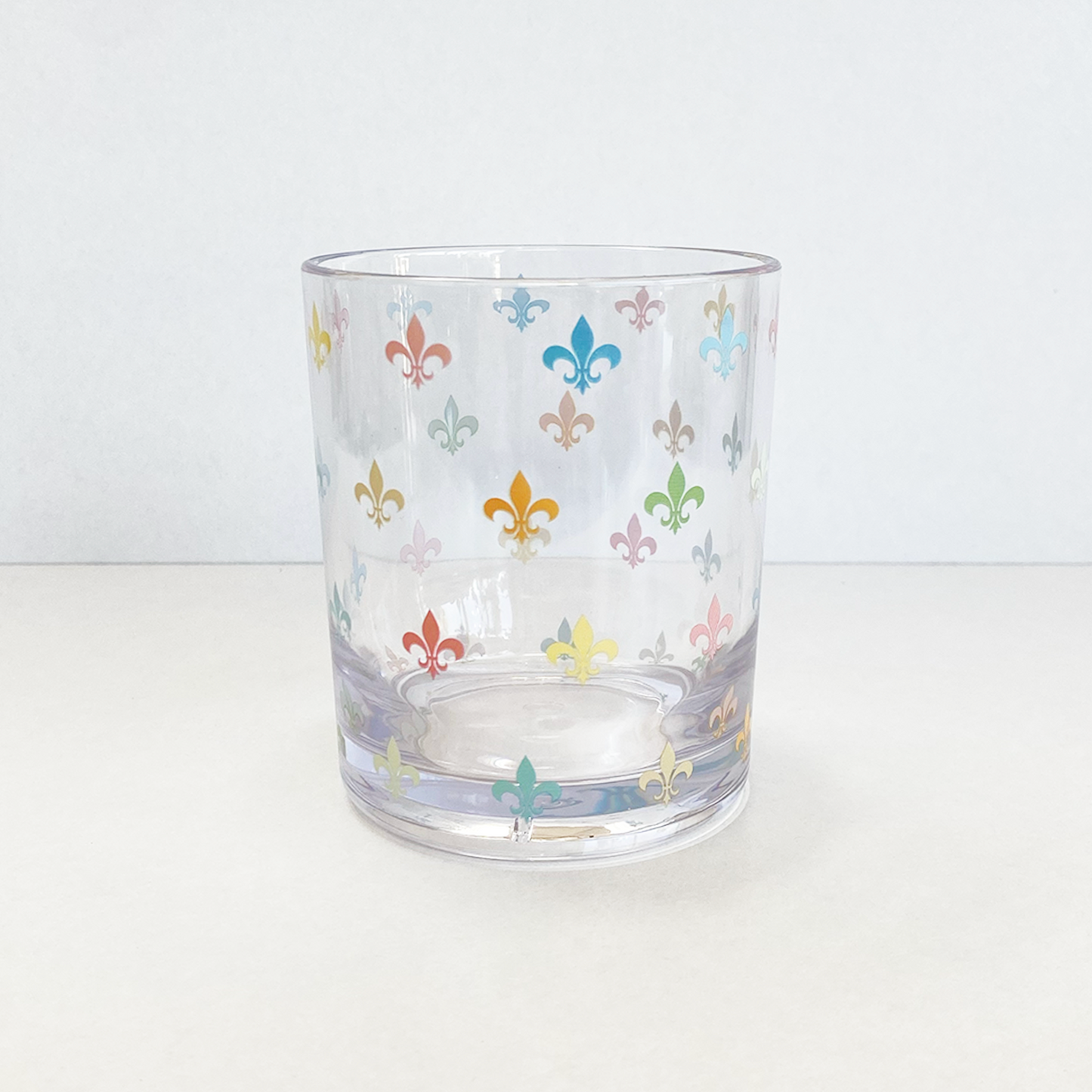 Fleur De Lis Acrylic Drinking Glasses-Rogue Magnolia Custom Designs