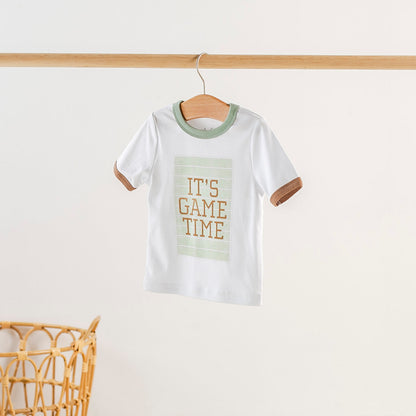 It's Game Time Organic Cotton Kids Tshirt-Rogue Magnolia Custom Designs