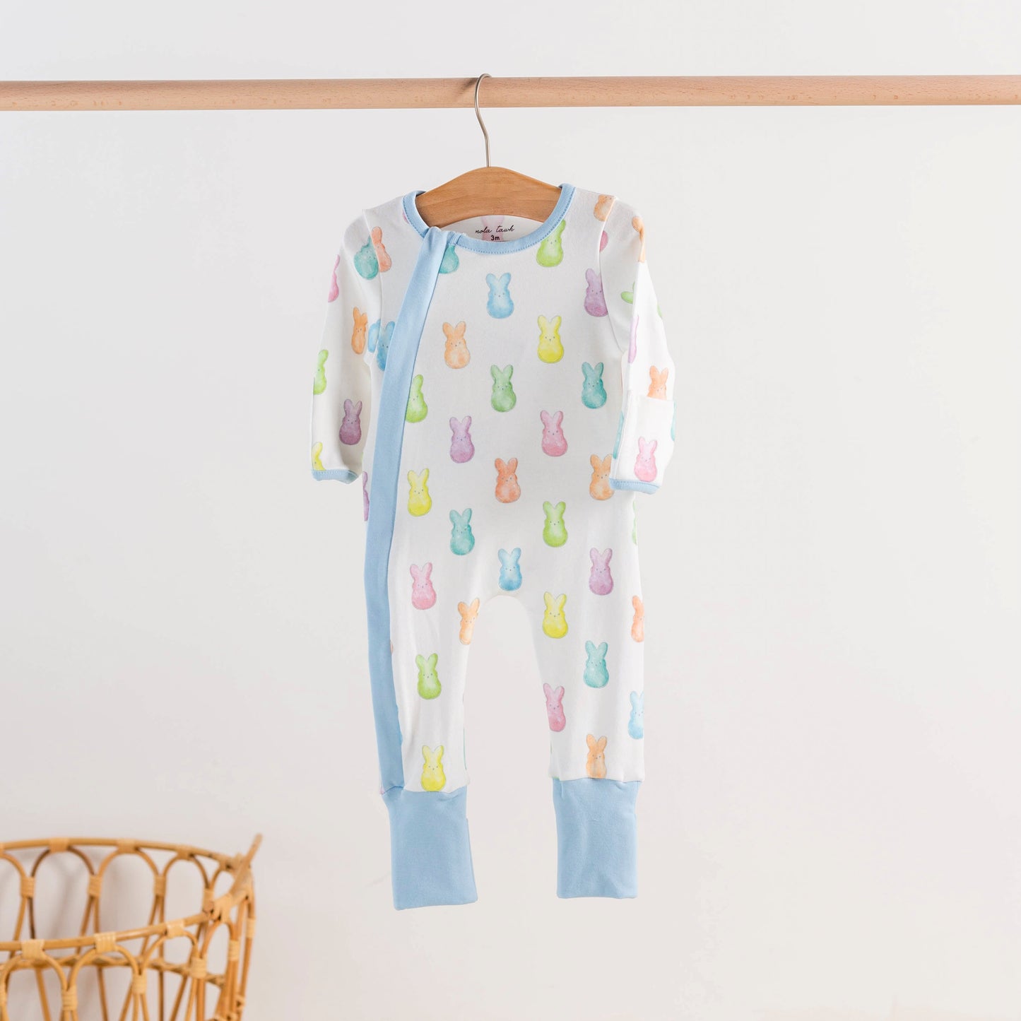 Hoppy Easter Organic Cotton Kids Pajamas-Rogue Magnolia Custom Designs