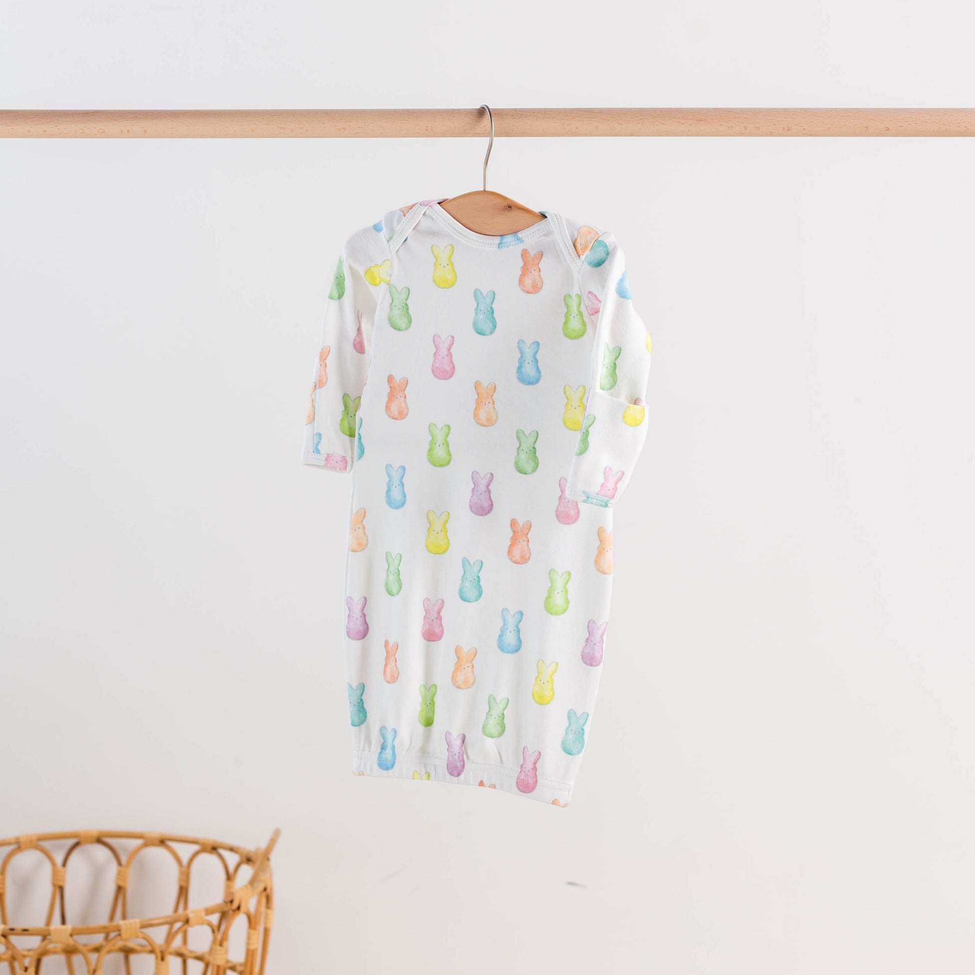 Hoppy Easter Organic Cotton Kids Pajamas-Rogue Magnolia Custom Designs