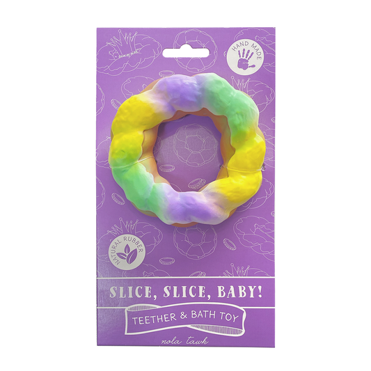 Slice, Slice, Baby King Cake Bath Toy & Baby Teether-Rogue Magnolia Custom Designs