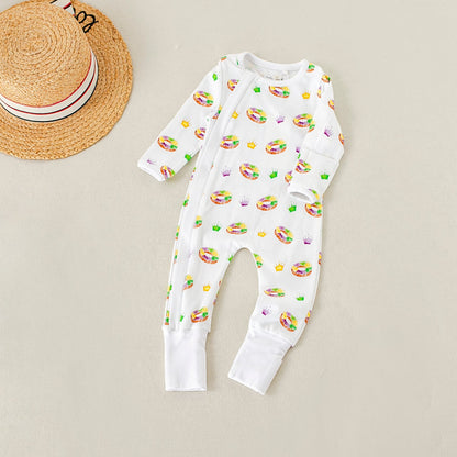 King Cake Organic Cotton Kids Mardi Gras Pajamas-Rogue Magnolia Custom Designs