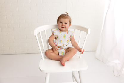 Reach for the Sky Organic Muslin Bubble Romper-Rogue Magnolia Custom Designs