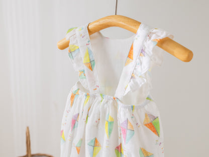 Reach for the Sky Organic Muslin Bubble Romper-Rogue Magnolia Custom Designs