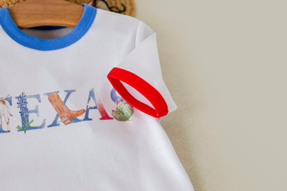 Little Texan Organic Cotton Kids Tshirt-Rogue Magnolia Custom Designs