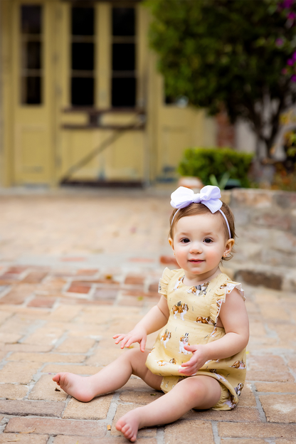 MVP: Louisiana Saints Organic Muslin Bubble Romper-Rogue Magnolia Custom Designs