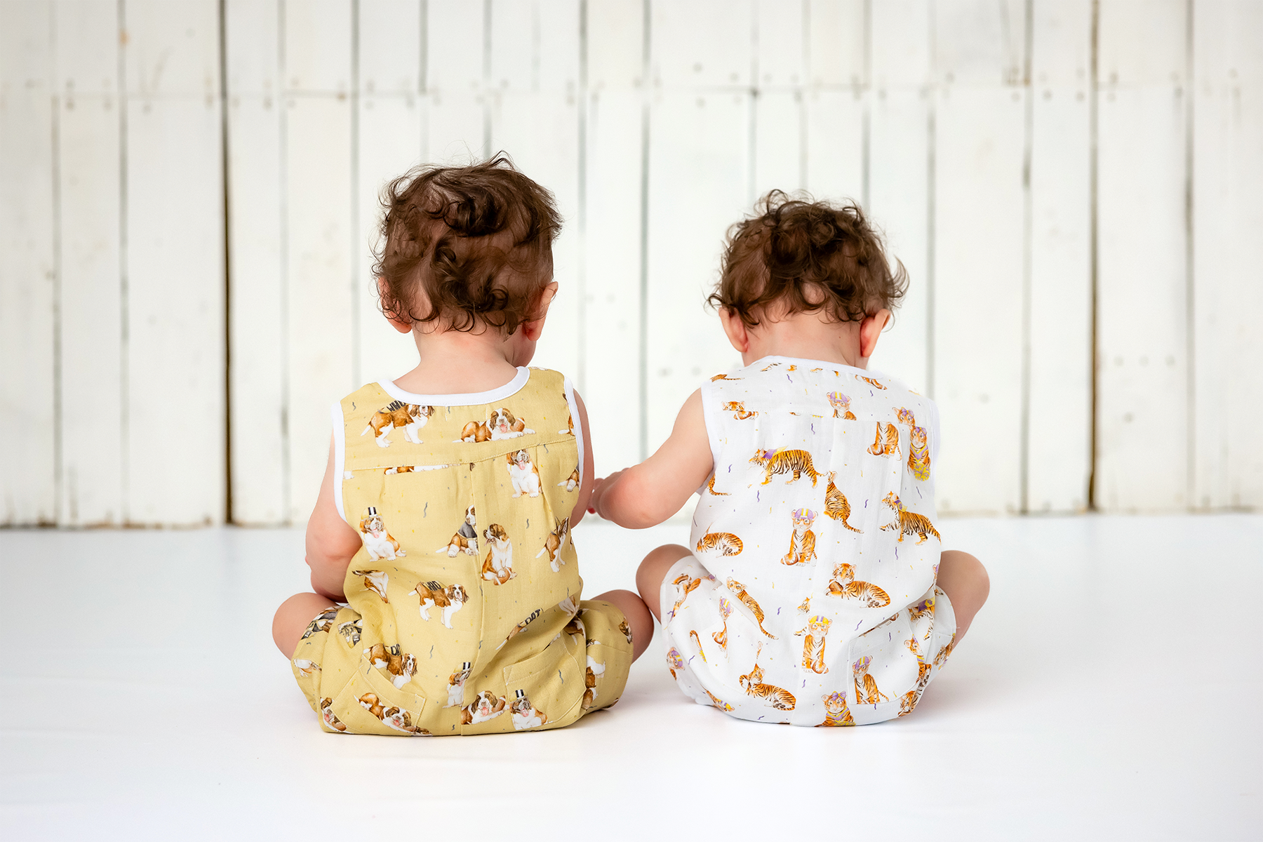 MVP: Louisiana Saints Organic Muslin Shortalls-Rogue Magnolia Custom Designs