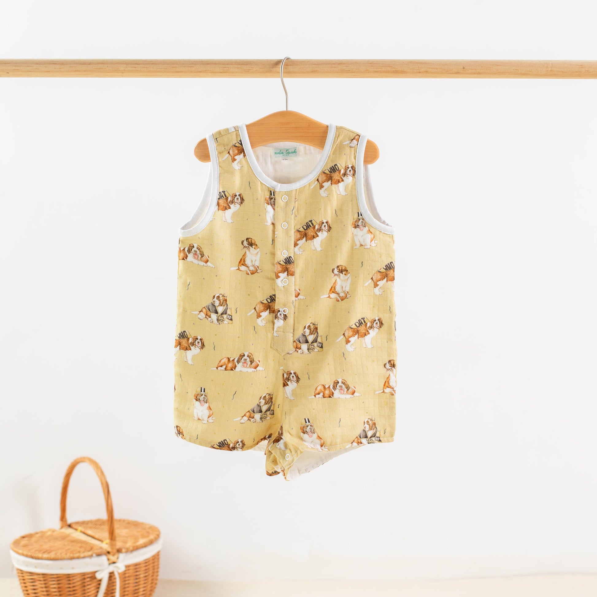 MVP: Louisiana Saints Organic Muslin Shortalls-Rogue Magnolia Custom Designs