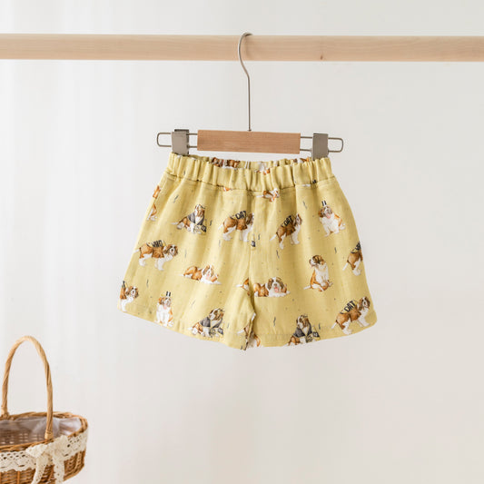 MVP: Louisiana Saints Organic Muslin Shorts-Rogue Magnolia Custom Designs