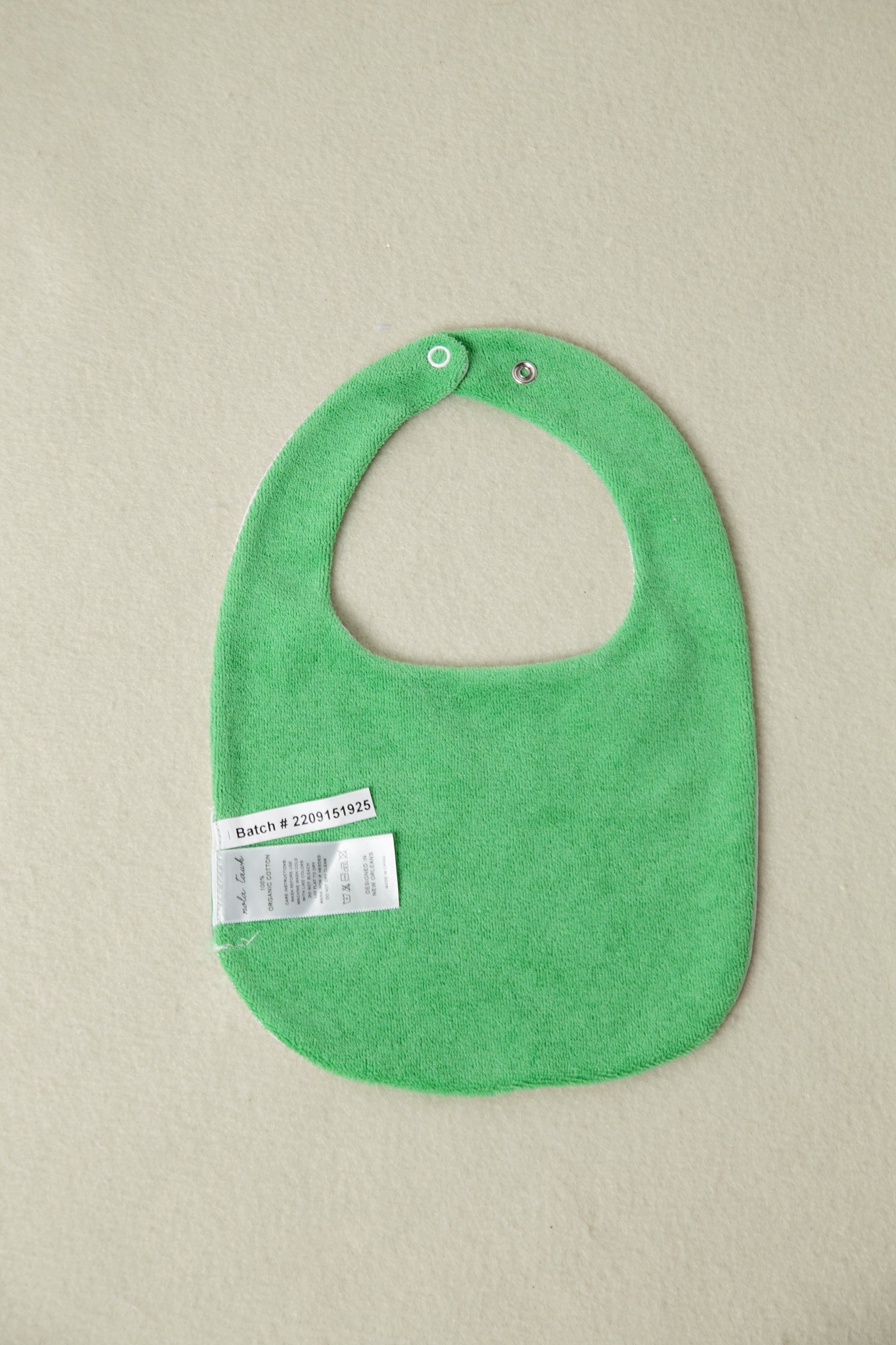 My First Beignet Organic Cotton Baby Bib-Rogue Magnolia Custom Designs