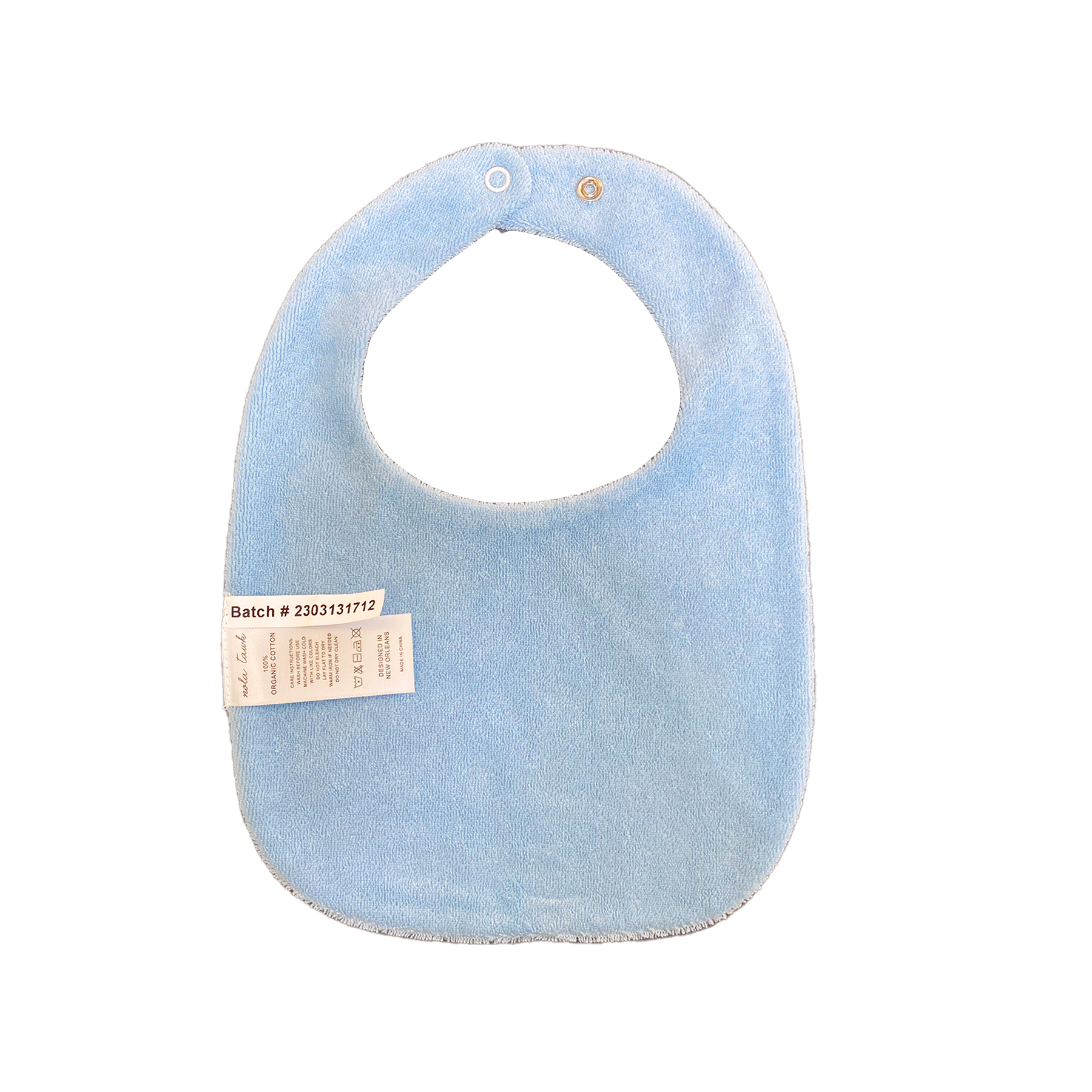 My First Snoball Organic Cotton Baby Bib-Rogue Magnolia Custom Designs