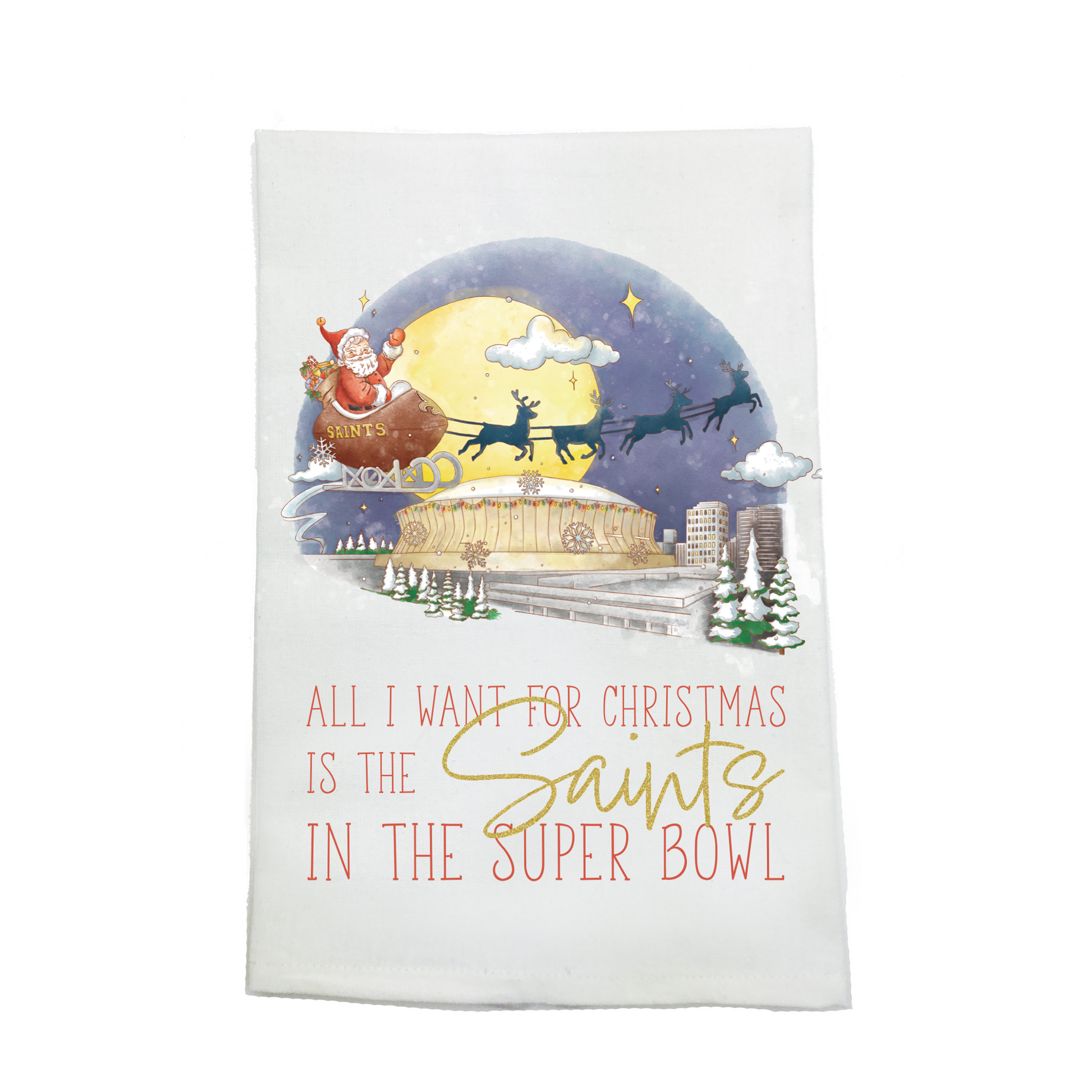 Superbowl Organic Cotton Kitchen Towel-Rogue Magnolia Custom Designs
